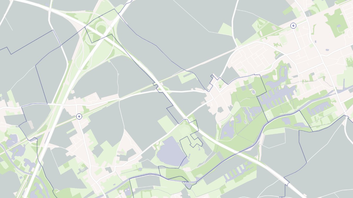 Aperçu cartographique de Plouvain, centré sur la commune