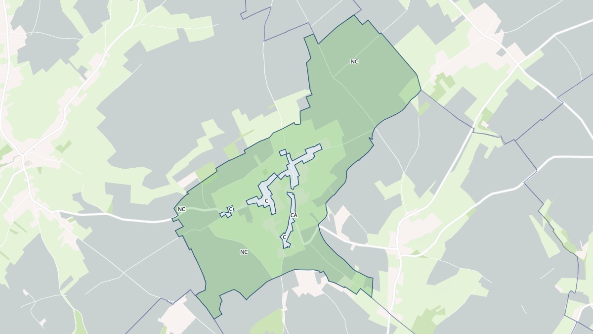 Aperçu cartographique de Prédefin, centré sur la commune