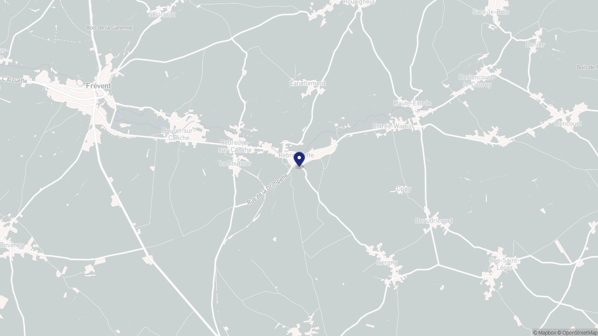 Aperçu cartographique de Rebreuviette, centré sur la commune