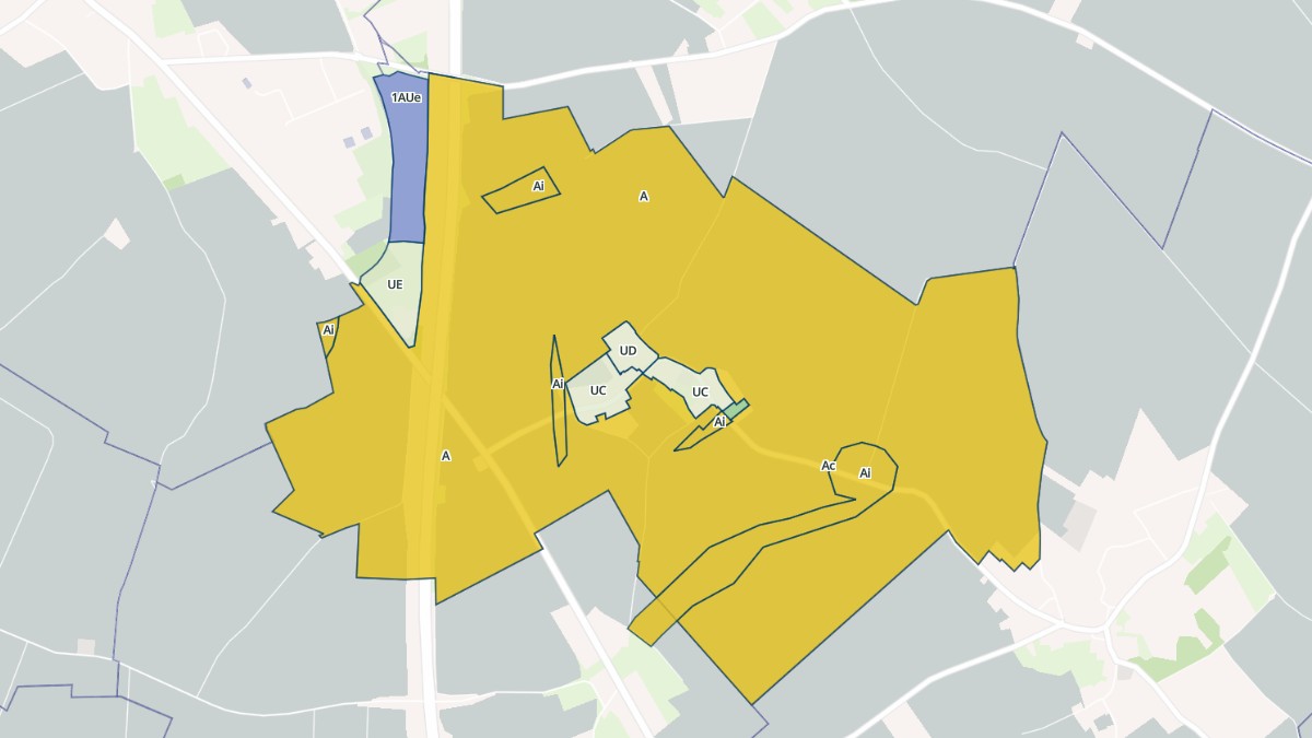 Aperçu cartographique de Riencourt-lès-Bapaume, centré sur la commune