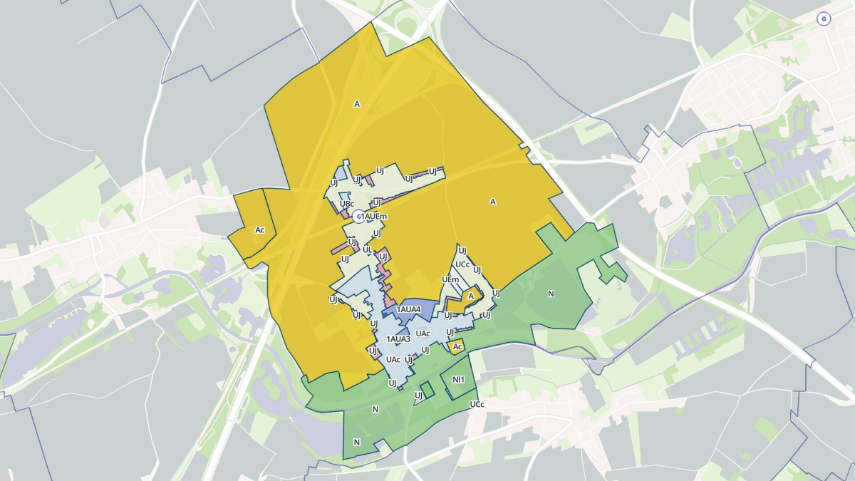 Aperçu cartographique de Rœux, centré sur la commune