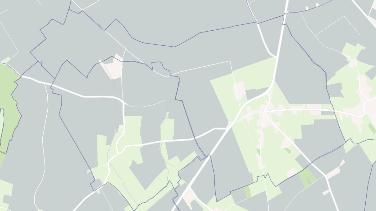 Aperçu cartographique de Ruisseauville, centré sur la commune