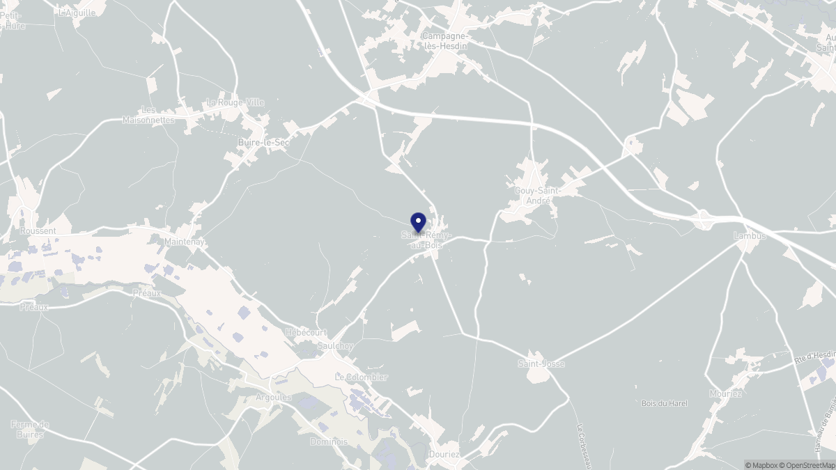 Aperçu cartographique de Saint-Rémy-au-Bois, centré sur la commune