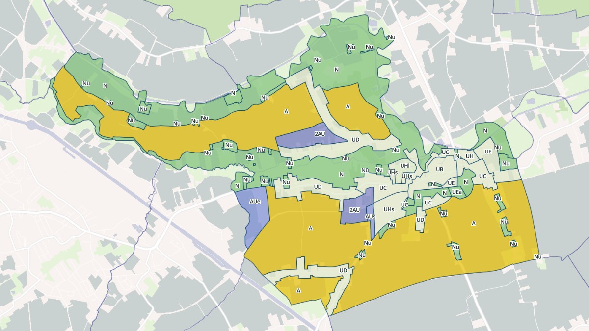 Aperçu cartographique de Saint-Venant, centré sur la commune