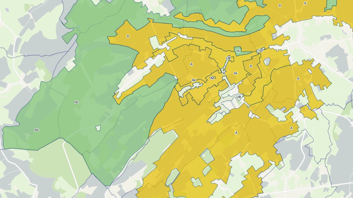Aperçu cartographique de Sanghen, centré sur la commune