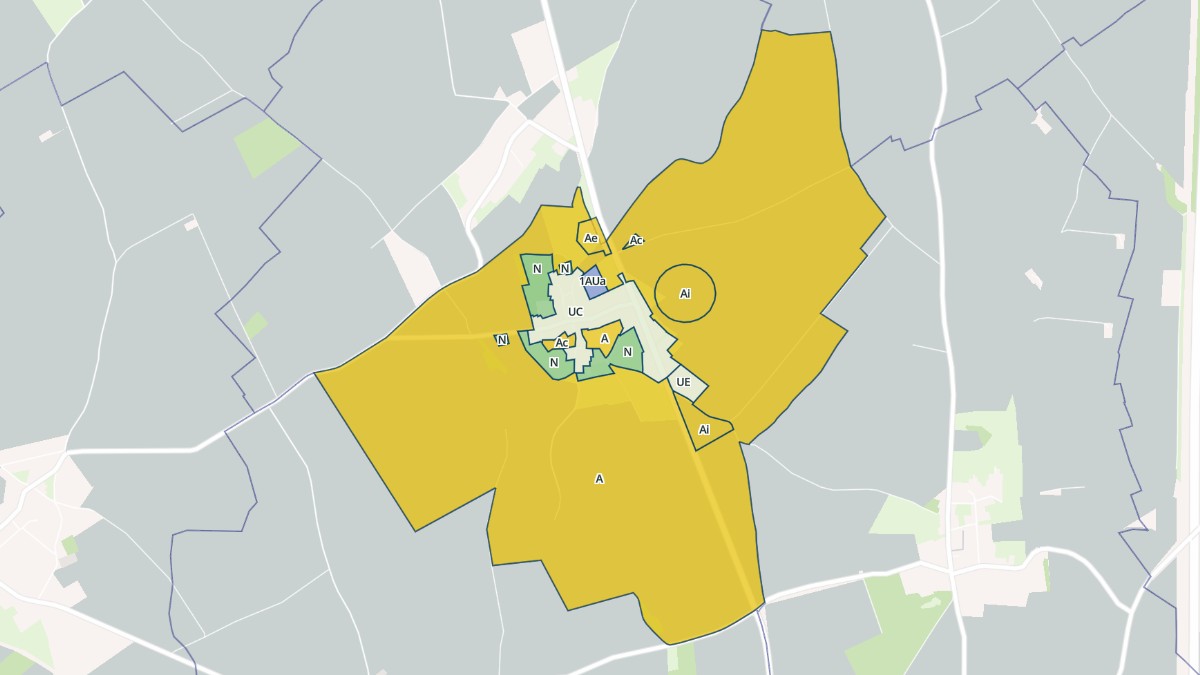 Aperçu cartographique de Sapignies, centré sur la commune