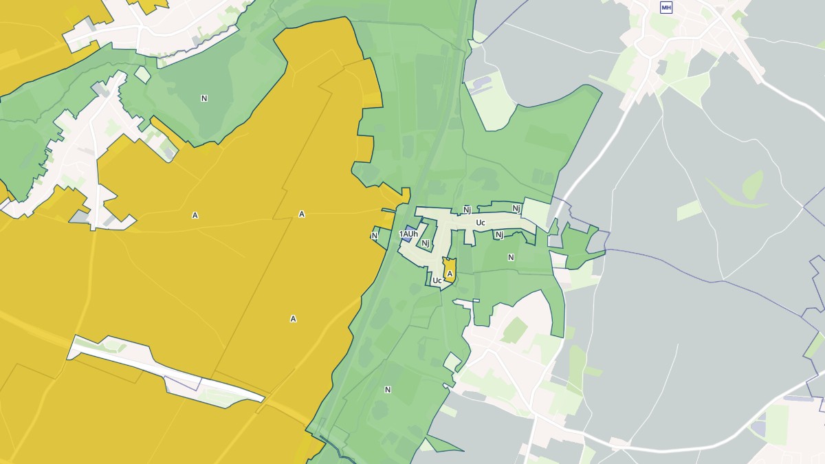Aperçu cartographique de Sauchy-Cauchy, centré sur la commune