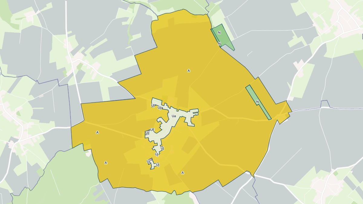 Aperçu cartographique de Sus-Saint-Léger, centré sur la commune
