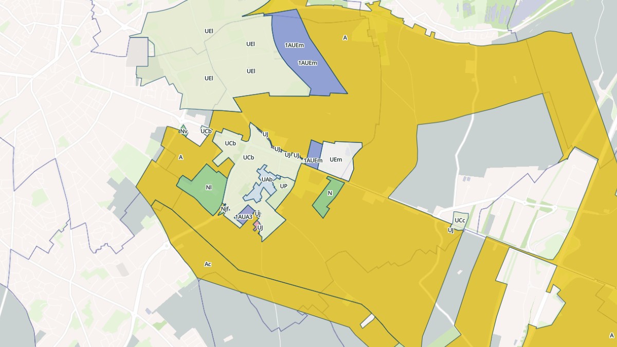 Aperçu cartographique de Tilloy-lès-Mofflaines, centré sur la commune