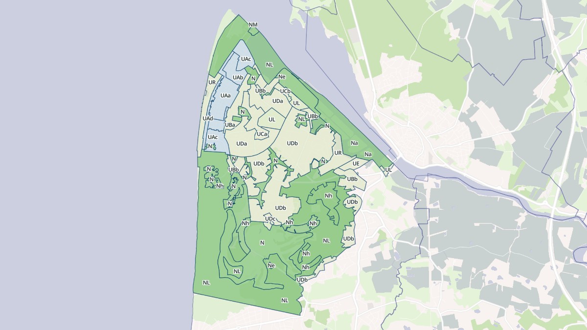 Aperçu cartographique de Le Touquet-Paris-Plage, centré sur la commune