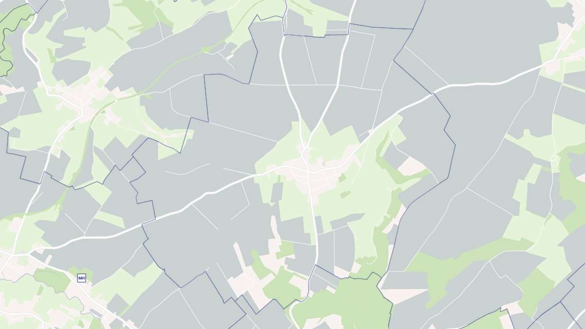 Aperçu cartographique de Villers-l'Hôpital, centré sur la commune