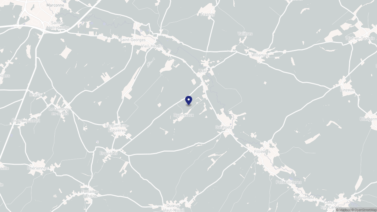Aperçu cartographique de Wail, centré sur la commune