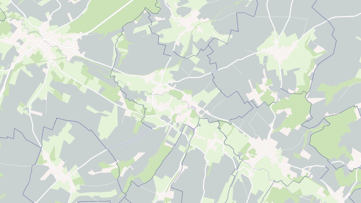 Aperçu cartographique de Beauvoir-Wavans, centré sur la commune