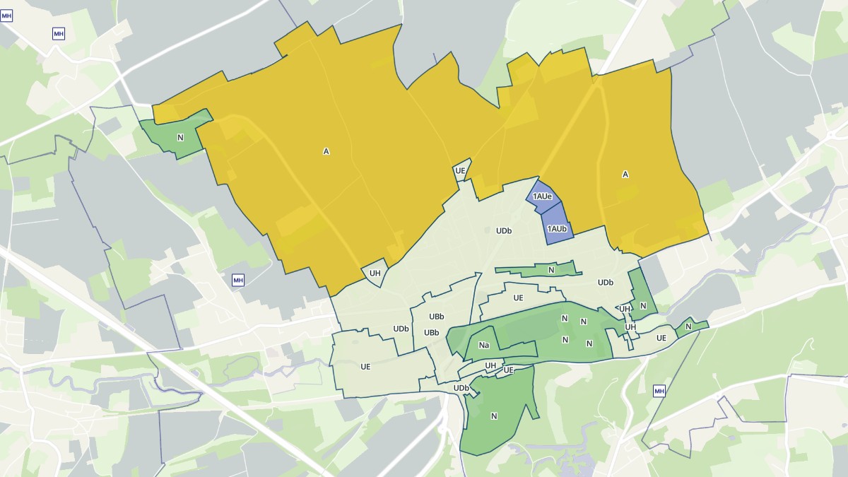 Aperçu cartographique de Wizernes, centré sur la commune