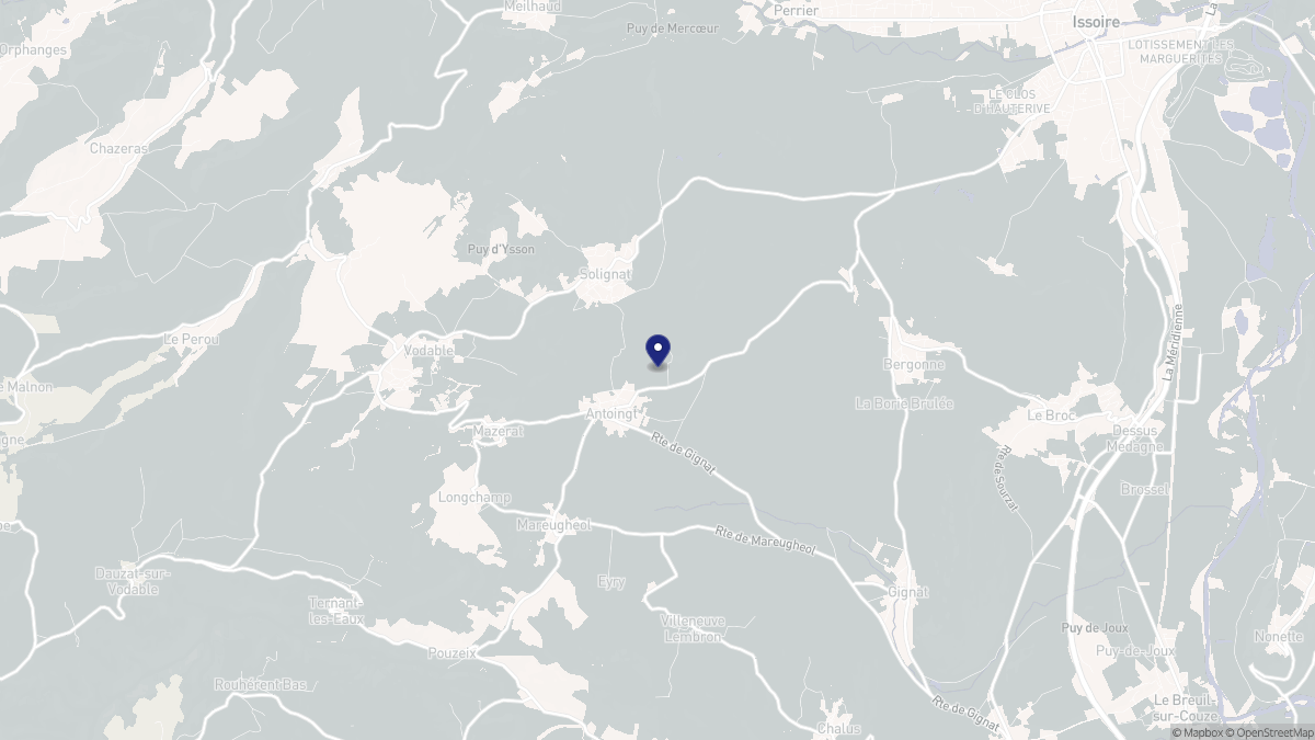 Aperçu cartographique de Antoingt, centré sur la commune