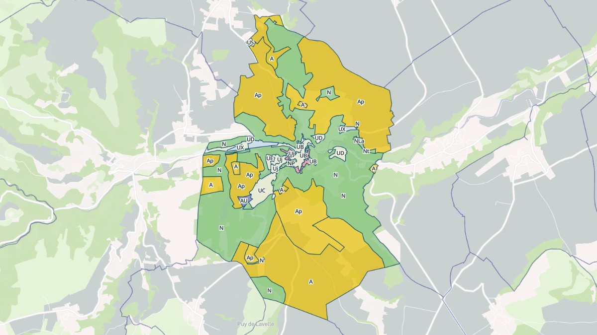 Aperçu cartographique de Champeix, centré sur la commune
