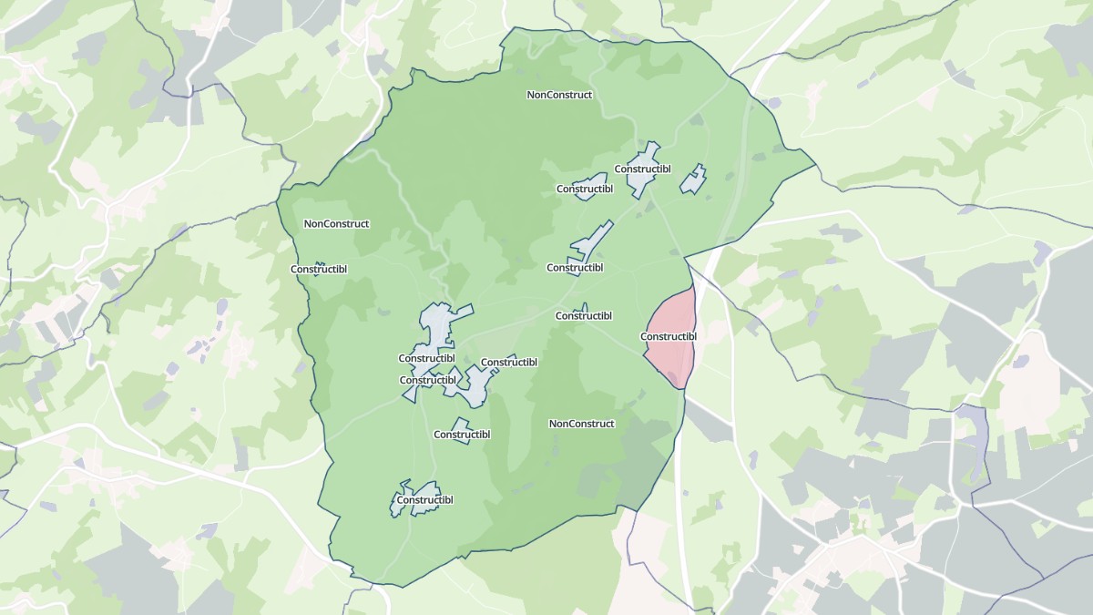 Aperçu cartographique de Champs, centré sur la commune
