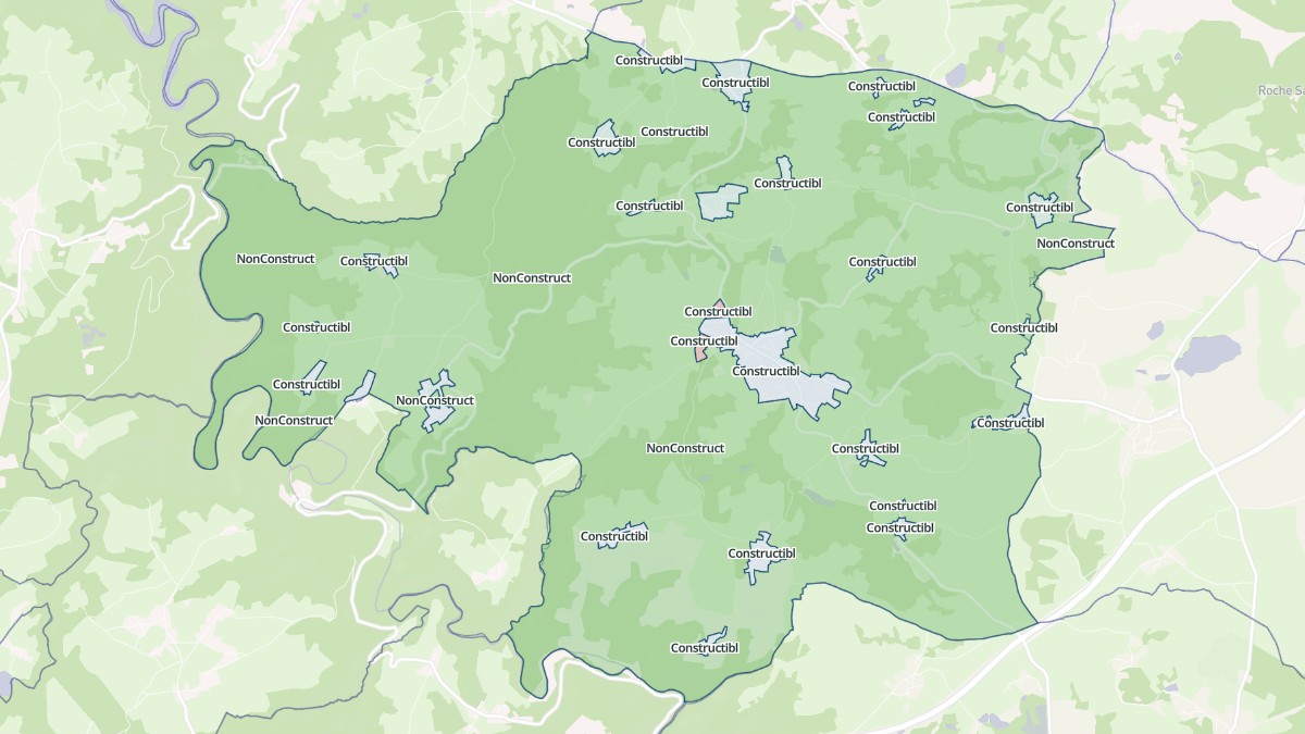 Aperçu cartographique de Chapdes-Beaufort, centré sur la commune