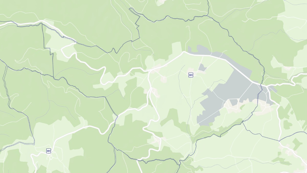 Aperçu cartographique de La Chapelle-sur-Usson, centré sur la commune