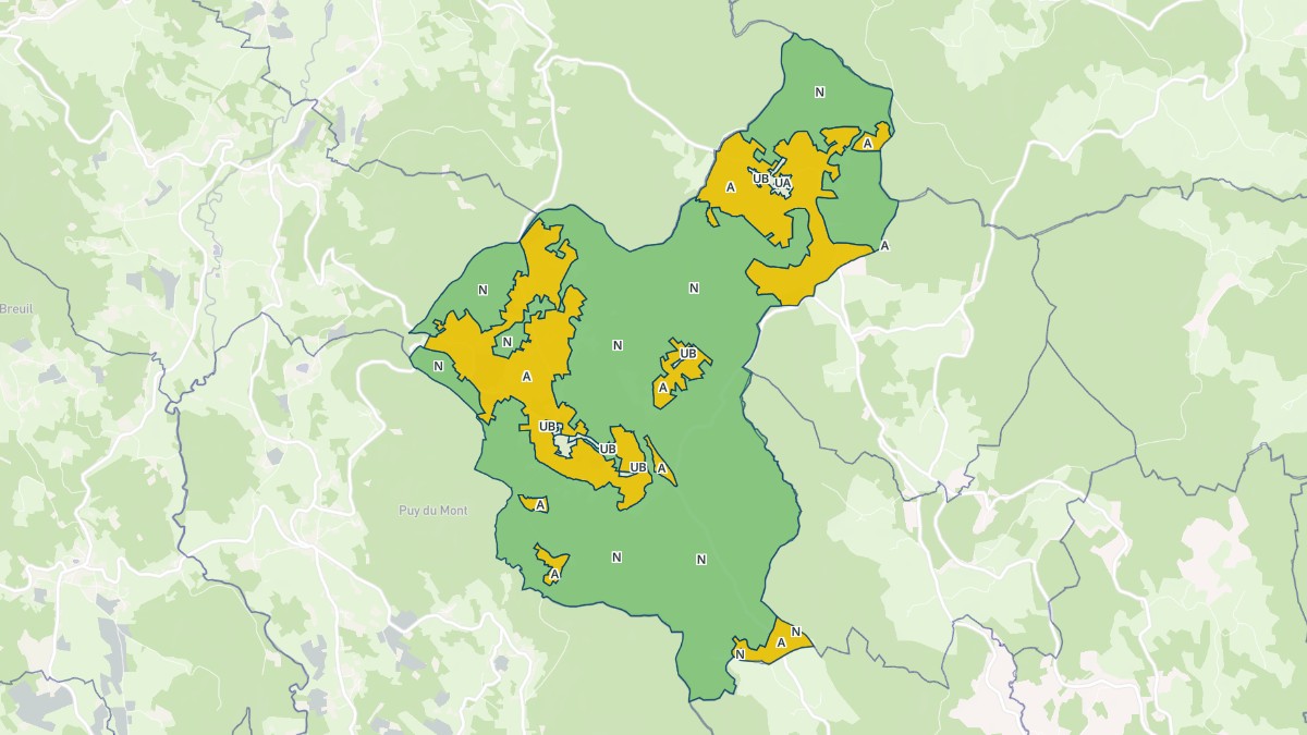 Aperçu cartographique de La Chaulme, centré sur la commune