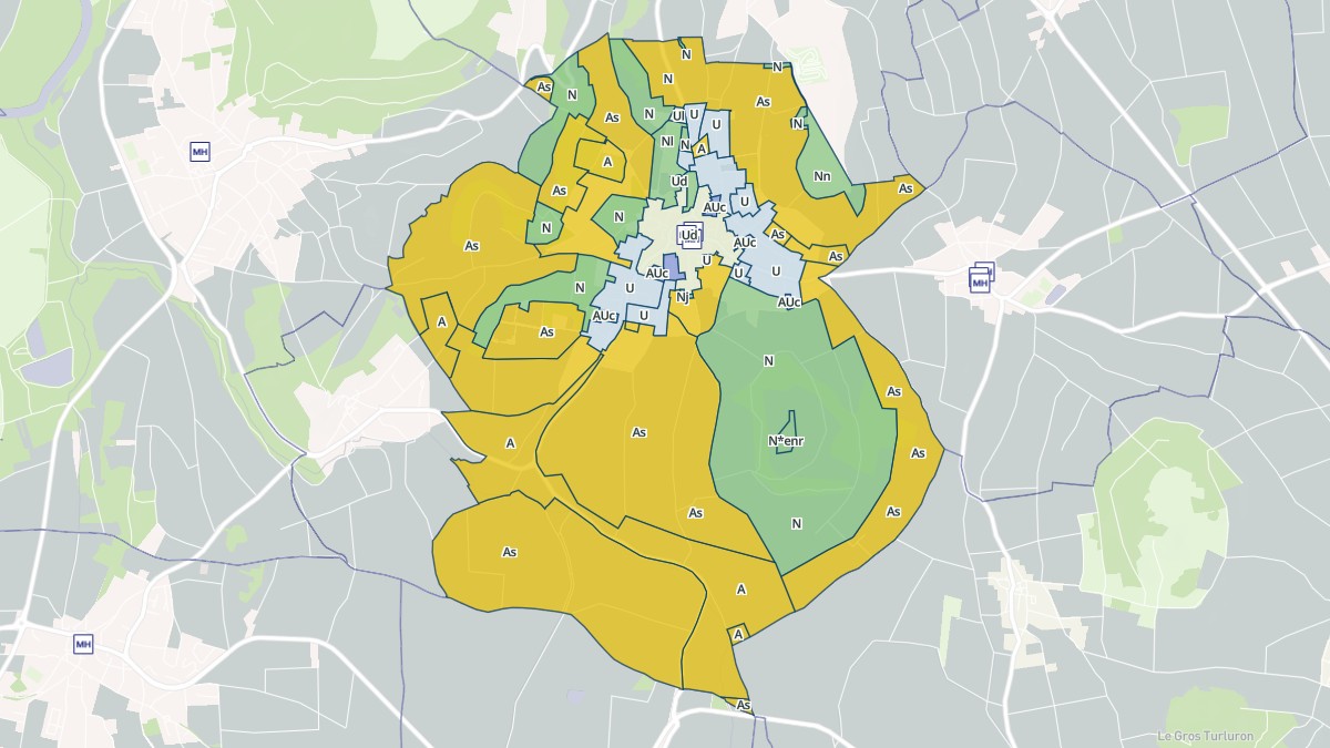 Aperçu cartographique de Chauriat, centré sur la commune