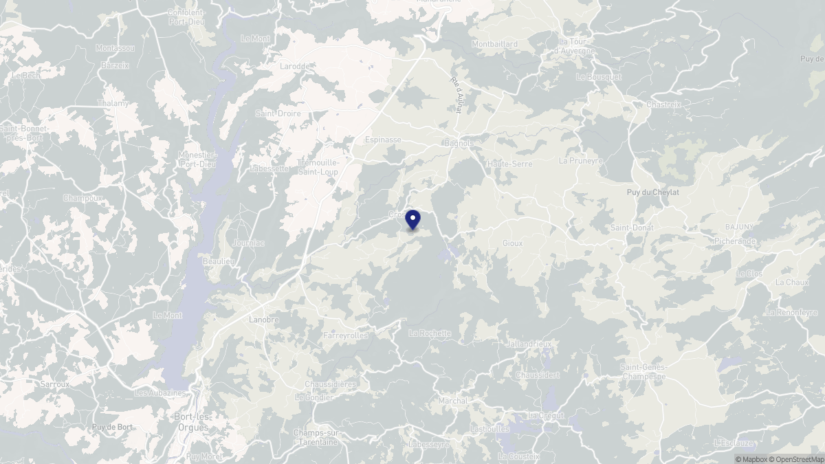 Aperçu cartographique de Cros, centré sur la commune