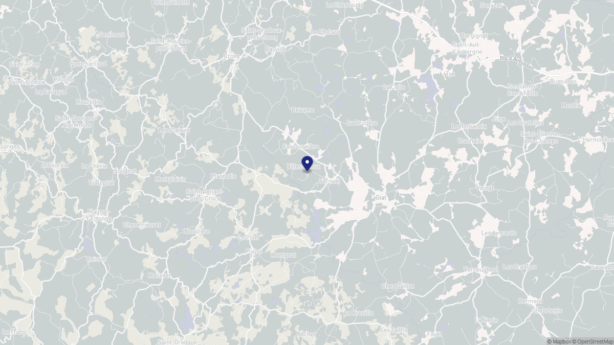 Aperçu cartographique de Fernoël, centré sur la commune