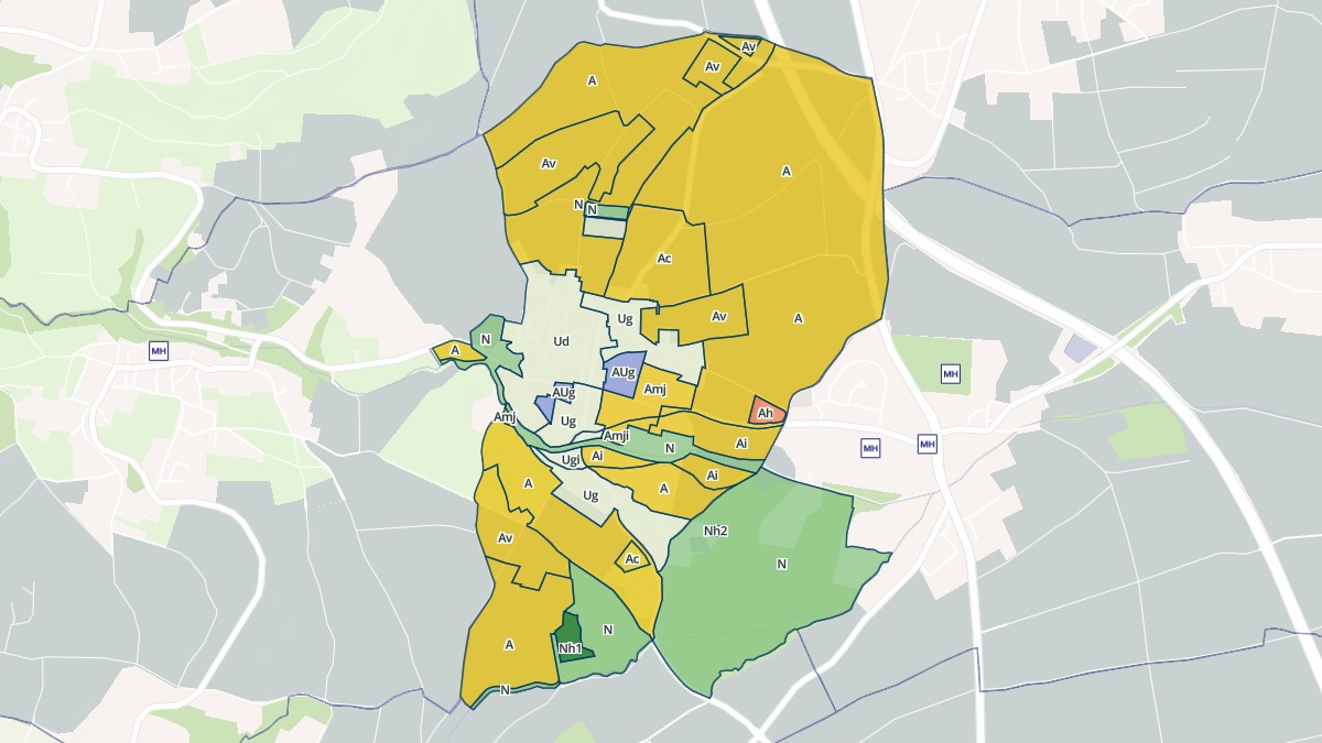 Aperçu cartographique de Gimeaux, centré sur la commune