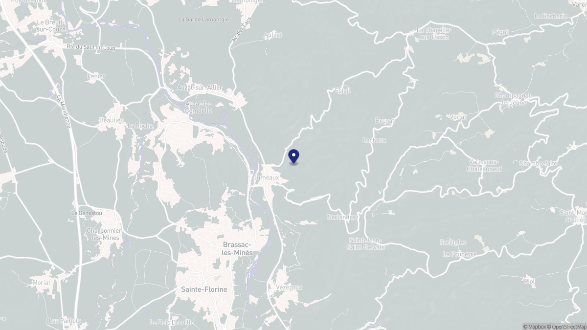 Aperçu cartographique de Jumeaux, centré sur la commune