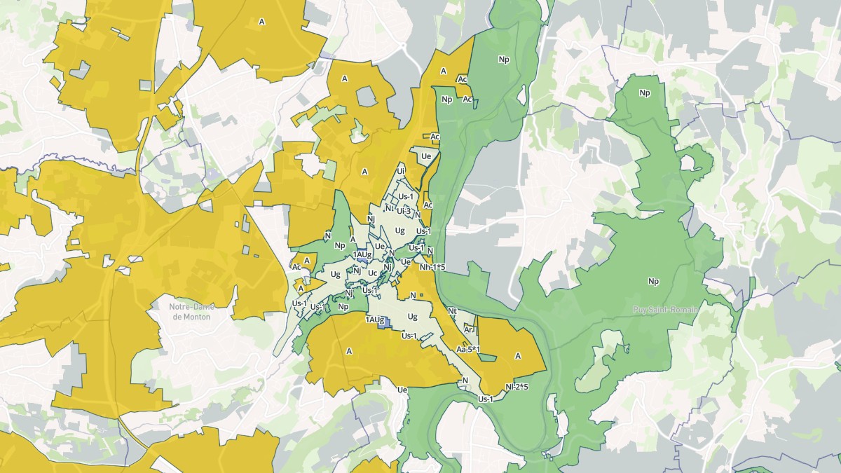 Aperçu cartographique de Les Martres-de-Veyre, centré sur la commune