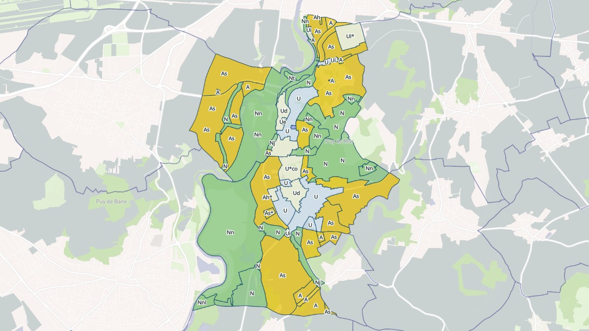 Aperçu cartographique de Mur-sur-Allier, centré sur la commune