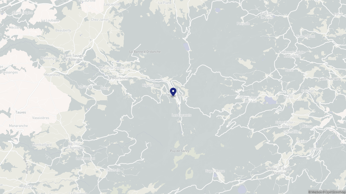 Aperçu cartographique de Mont-Dore, centré sur la commune