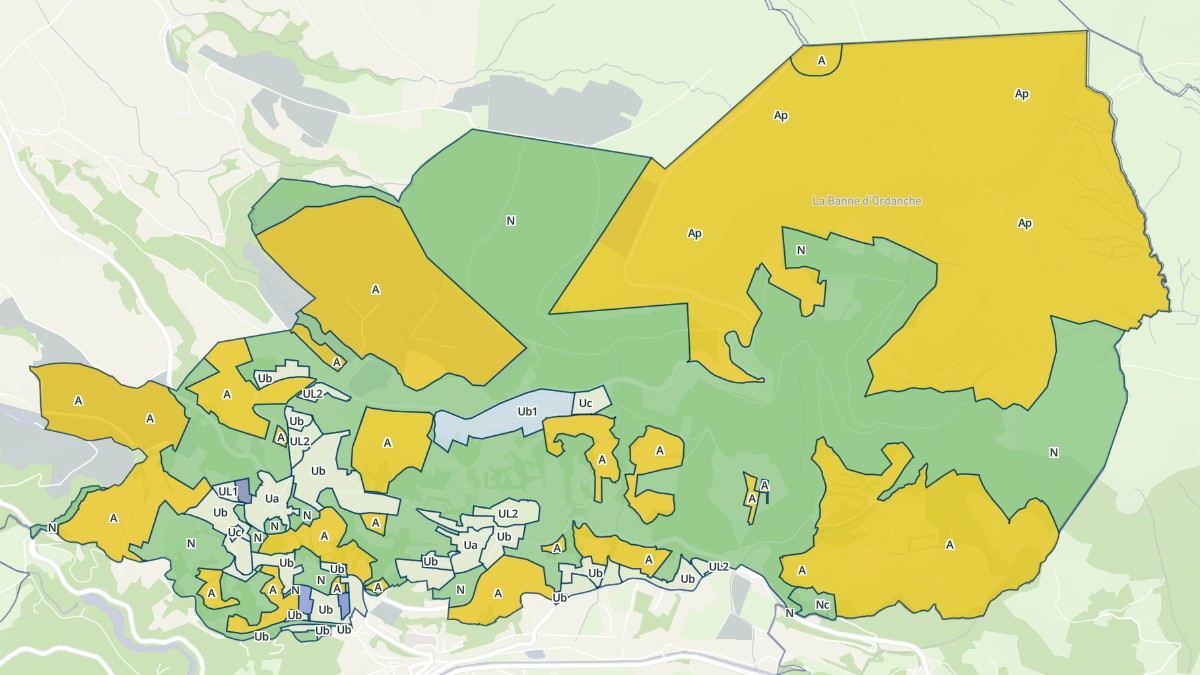 Aperçu cartographique de Murat-le-Quaire, centré sur la commune