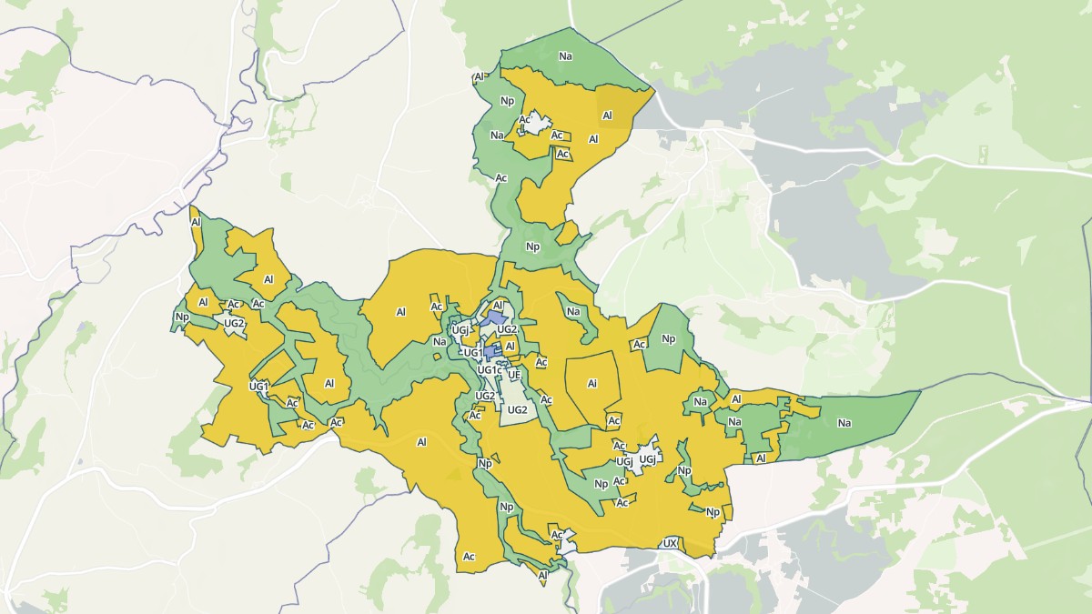 Aperçu cartographique de Olby, centré sur la commune