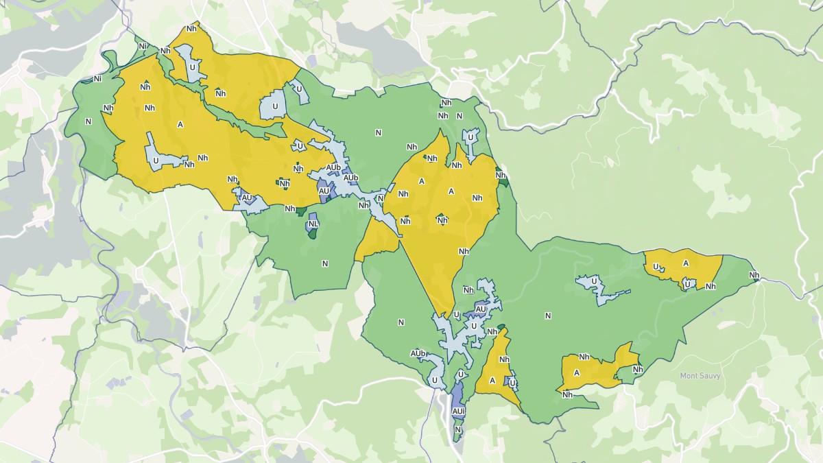 Aperçu cartographique de Paslières, centré sur la commune
