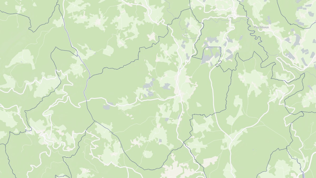 Aperçu cartographique de Saint-Alyre-d'Arlanc, centré sur la commune