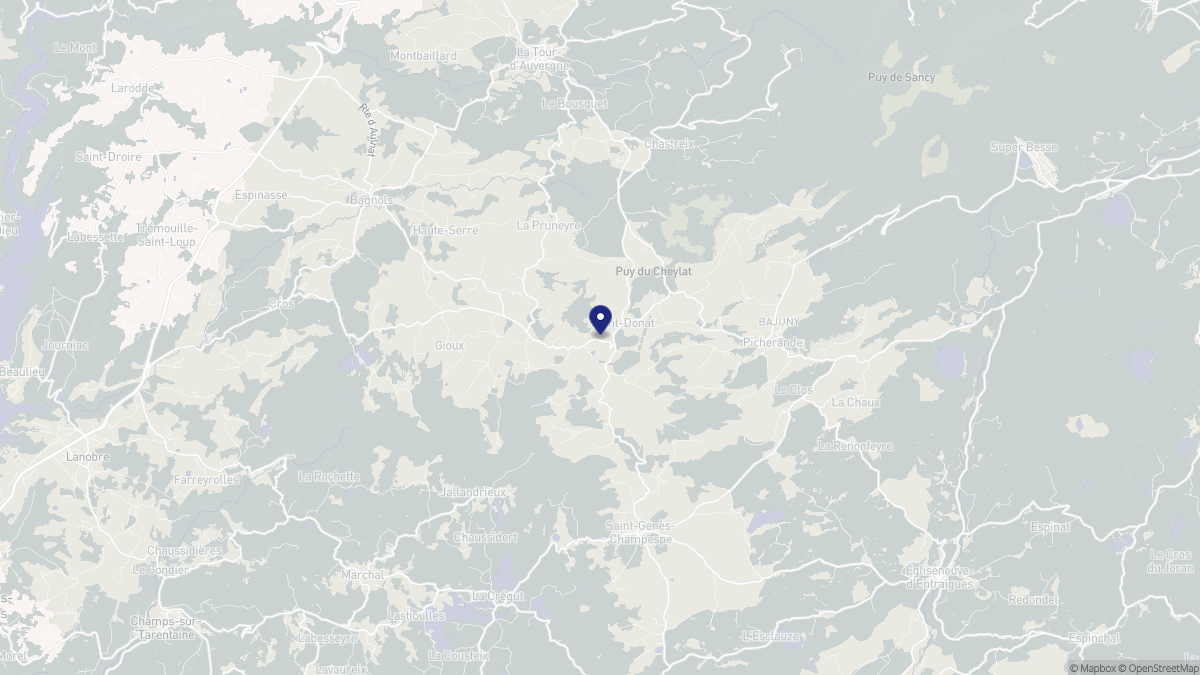 Aperçu cartographique de Saint-Donat, centré sur la commune