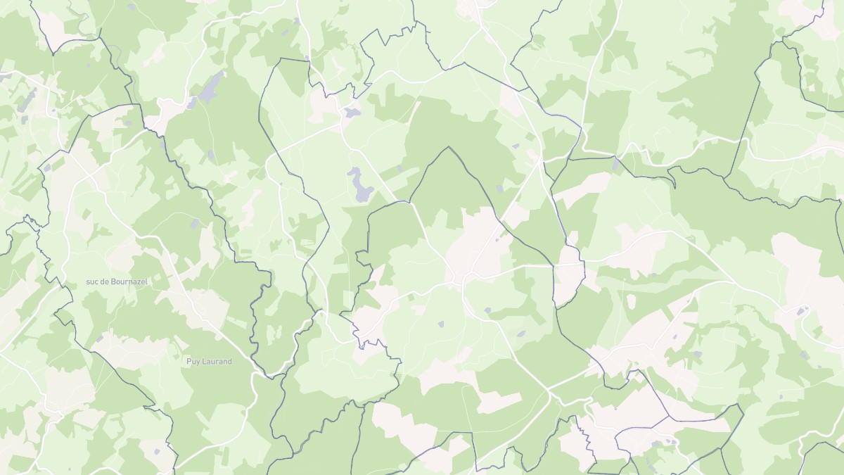 Aperçu cartographique de Saint-Germain-près-Herment, centré sur la commune