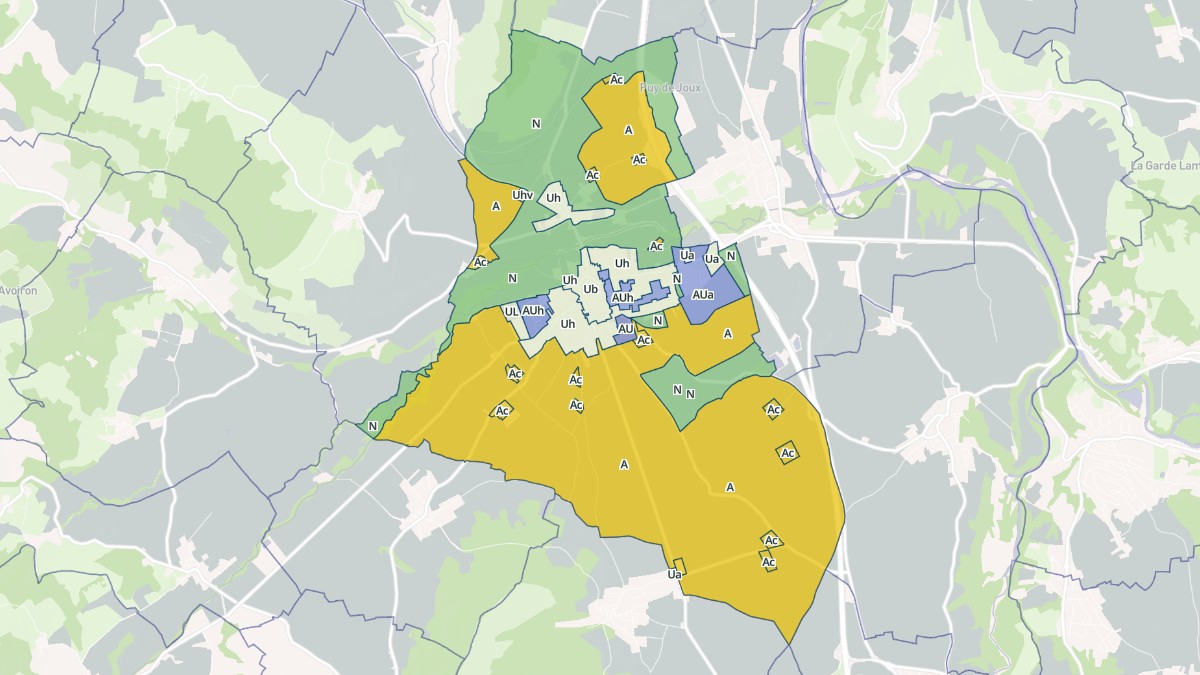 Aperçu cartographique de Saint-Germain-Lembron, centré sur la commune