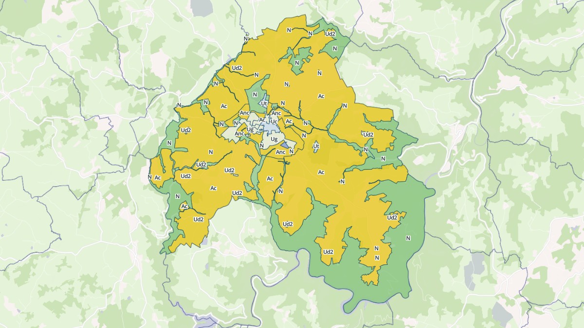 Aperçu cartographique de Saint-Gervais-d'Auvergne, centré sur la commune