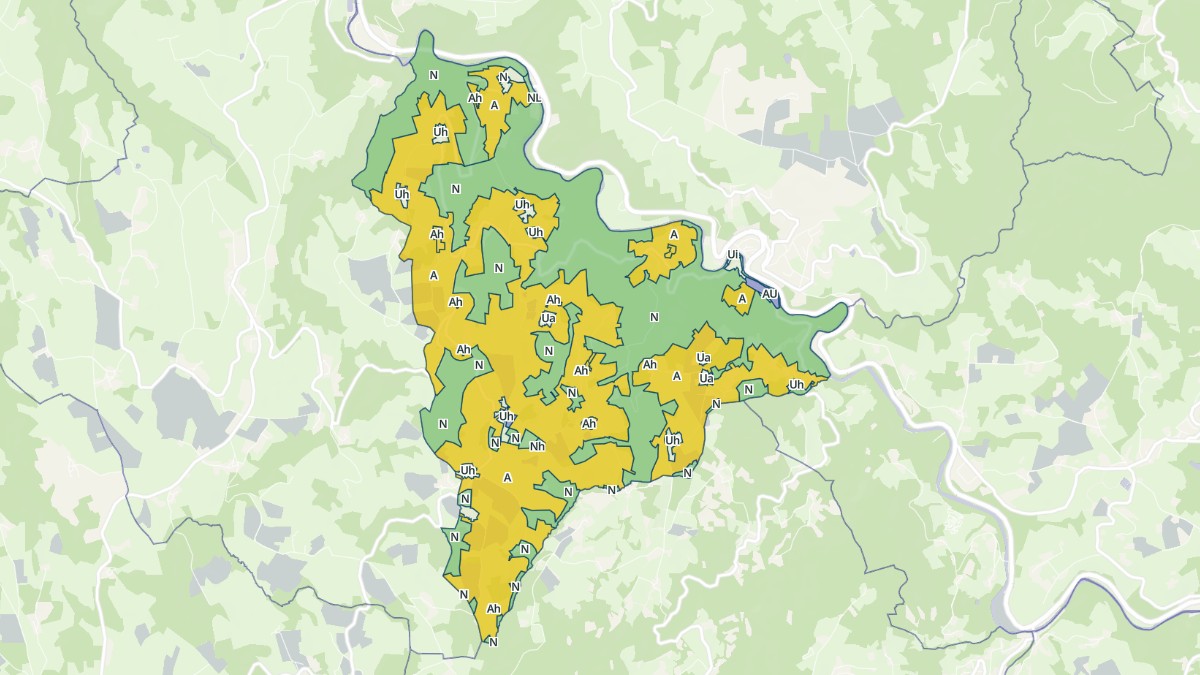 Aperçu cartographique de Saint-Gervais-sous-Meymont, centré sur la commune