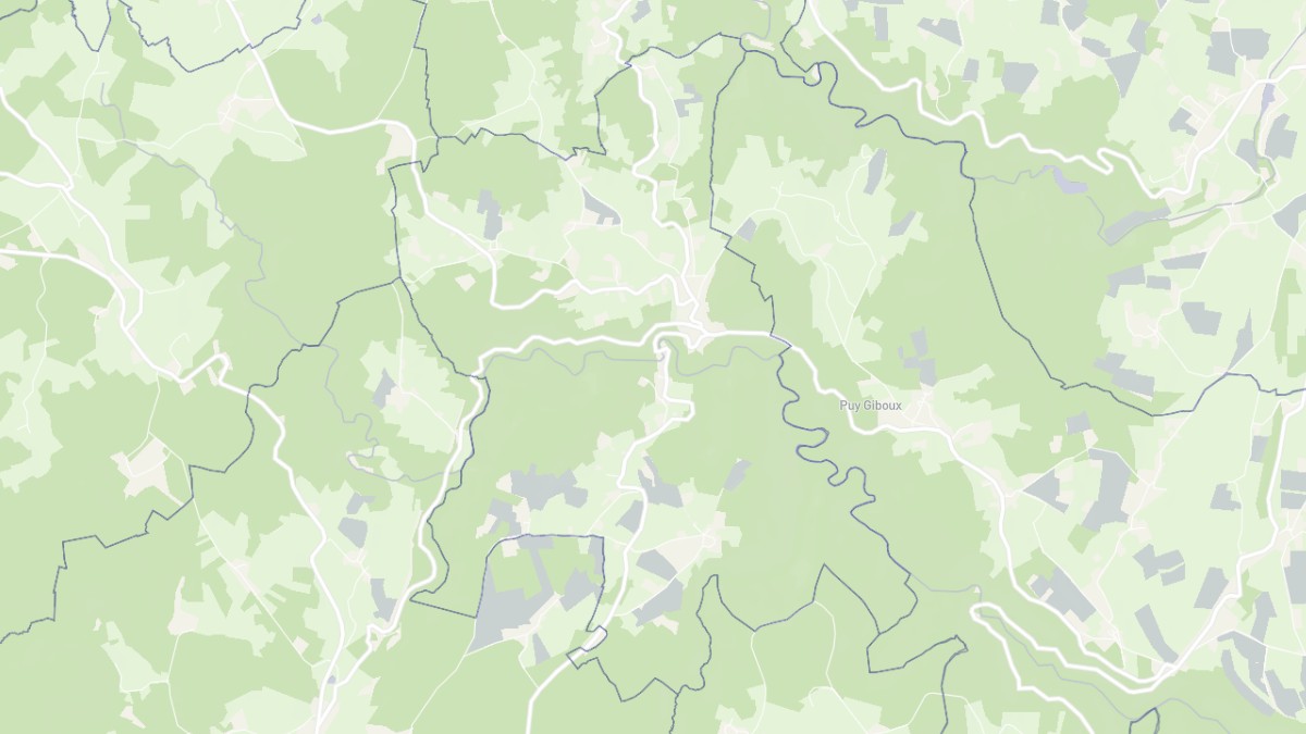 Aperçu cartographique de Saint-Sauveur-la-Sagne, centré sur la commune