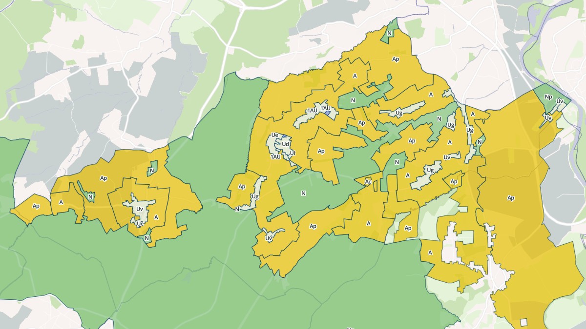 Aperçu cartographique de Saint-Sylvestre-Pragoulin, centré sur la commune