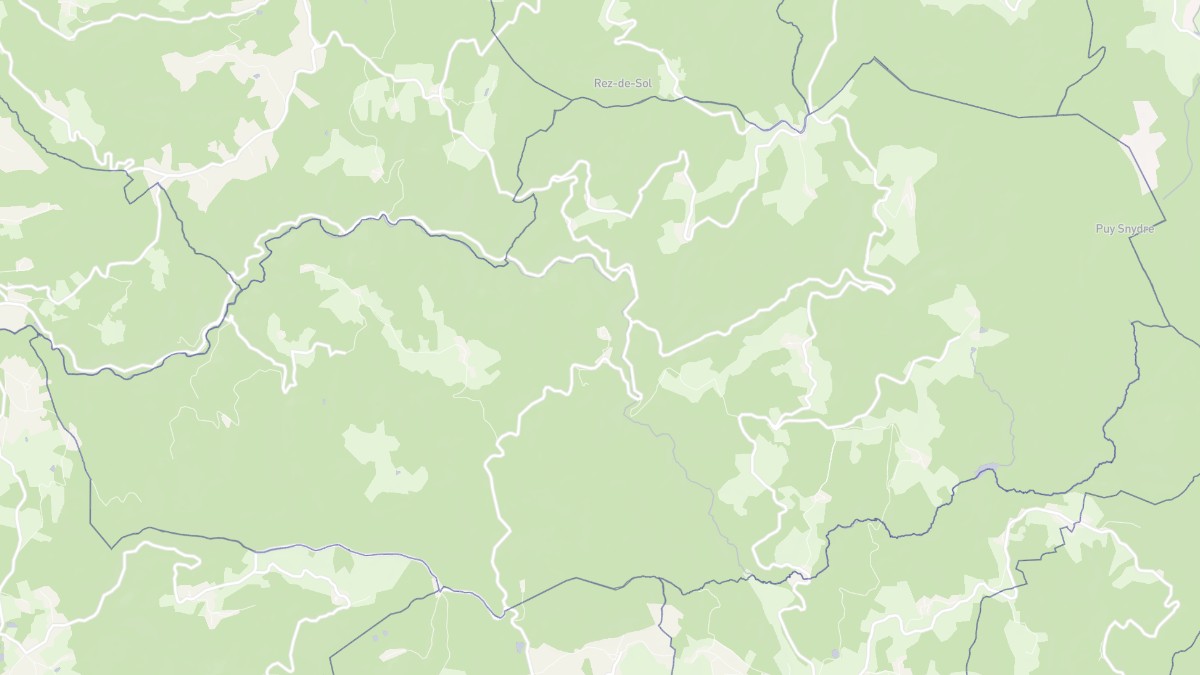 Aperçu cartographique de Saint-Victor-Montvianeix, centré sur la commune