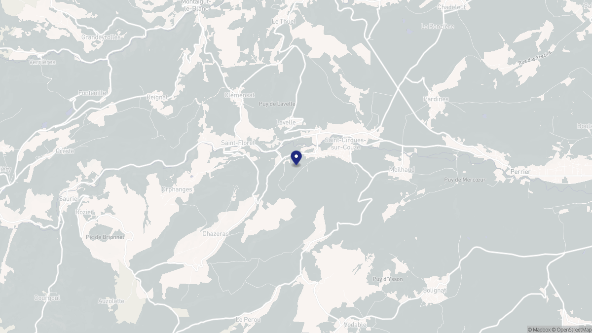 Aperçu cartographique de Saint-Vincent, centré sur la commune