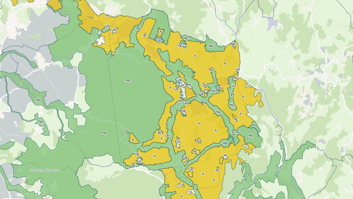 Aperçu cartographique de Sallèdes, centré sur la commune