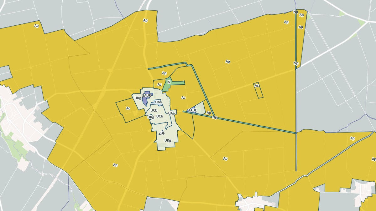 Aperçu cartographique de Surat, centré sur la commune