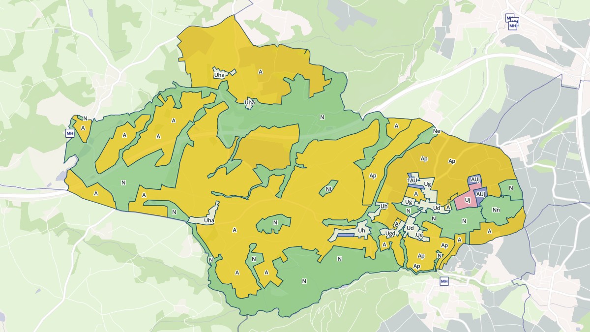 Aperçu cartographique de Teilhède, centré sur la commune
