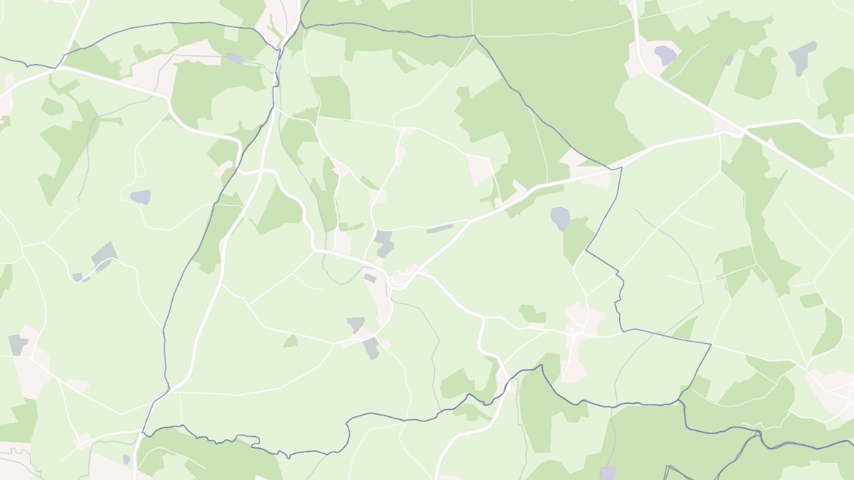 Aperçu cartographique de Tralaigues, centré sur la commune