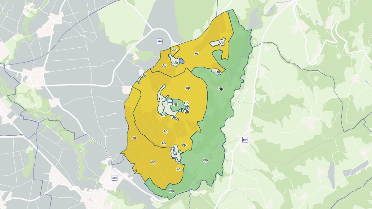 Aperçu cartographique de Usson, centré sur la commune